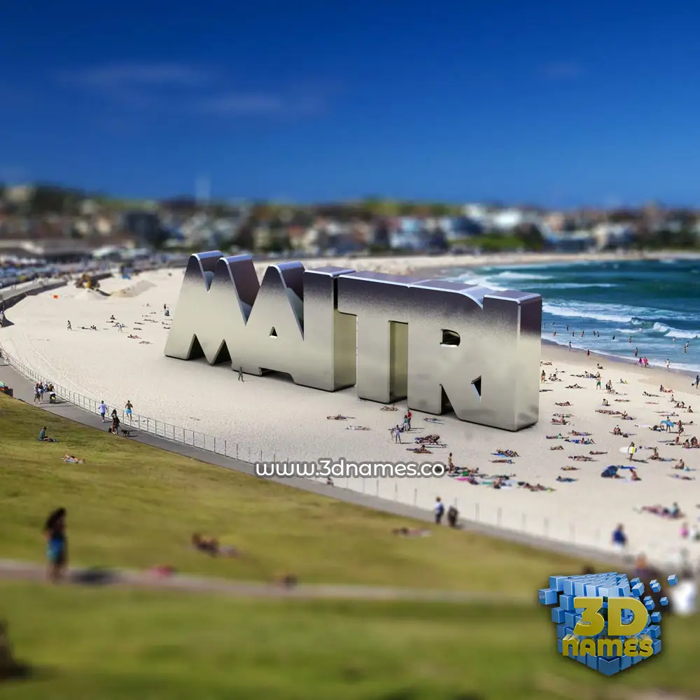 maitri in Bondi Beach style - 3D name wallpaper