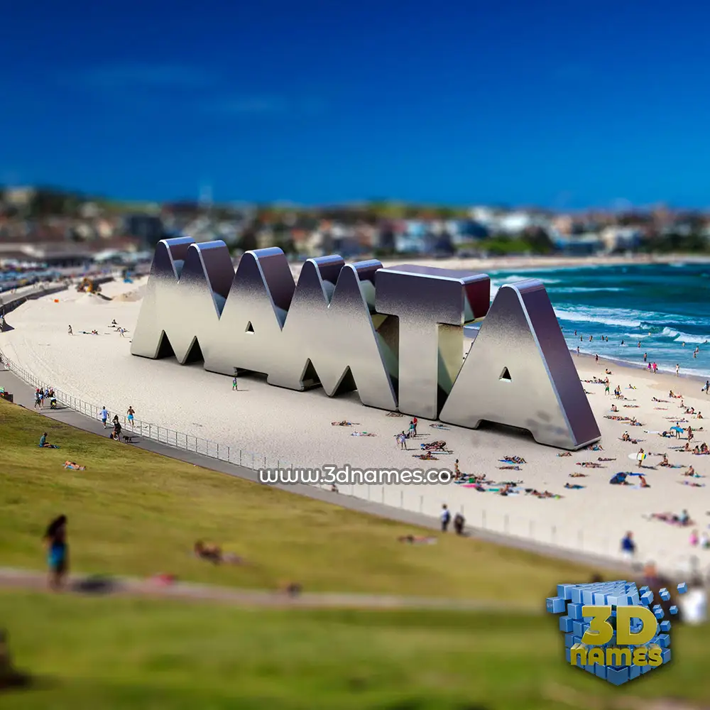 mamta in Bondi Beach style - 3D name wallpaper