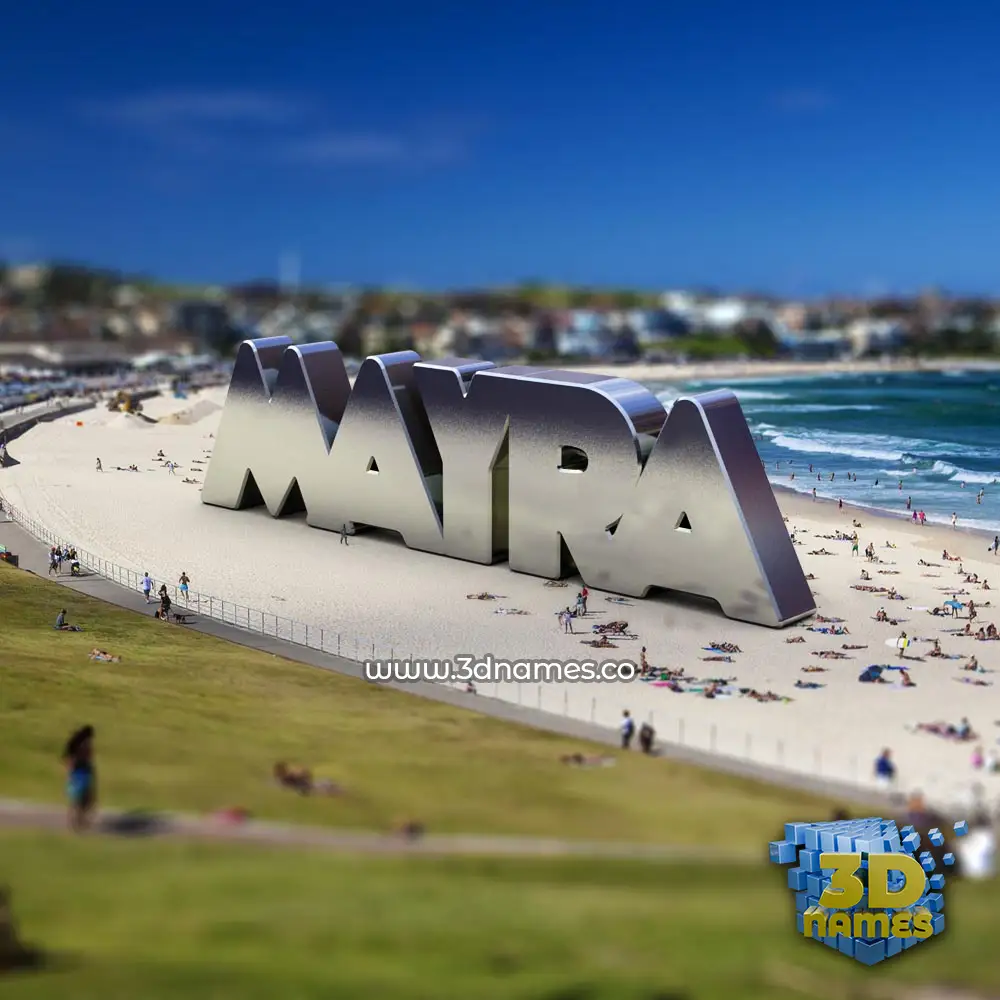 mayra in Bondi Beach style - 3D name wallpaper