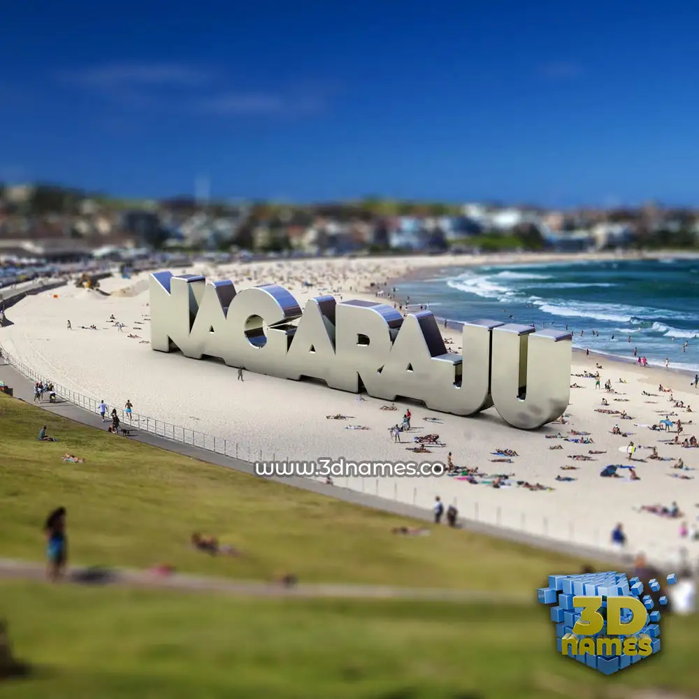 nagaraju in Bondi Beach style - 3D name wallpaper