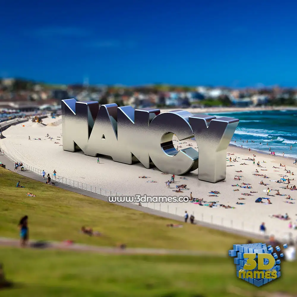 nancy in Bondi Beach style - 3D name wallpaper