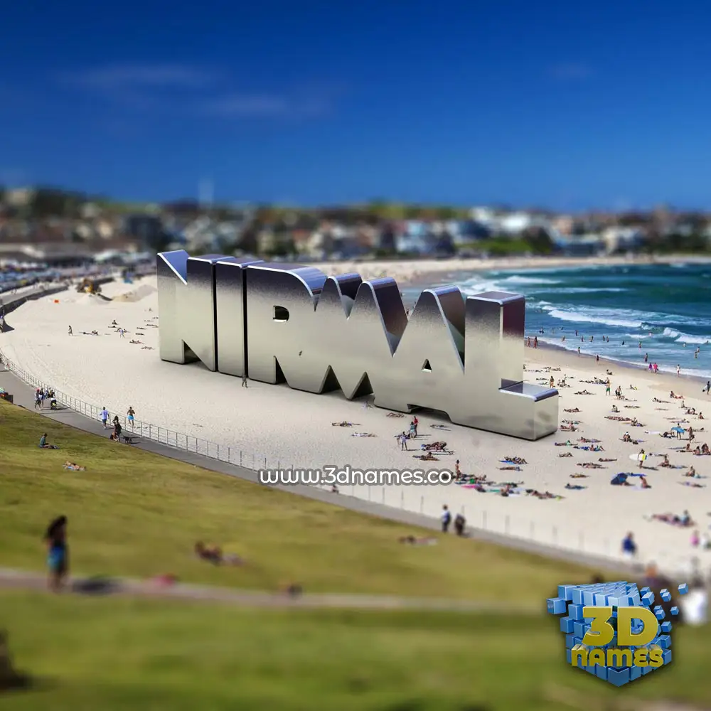 nirmal in Bondi Beach style - 3D name wallpaper