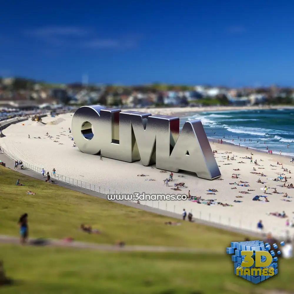 olivia in Bondi Beach style - 3D name wallpaper