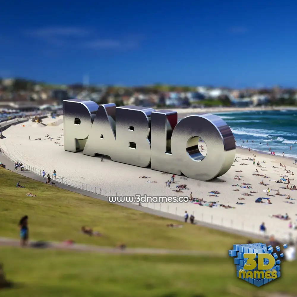 pablo in Bondi Beach style - 3D name wallpaper