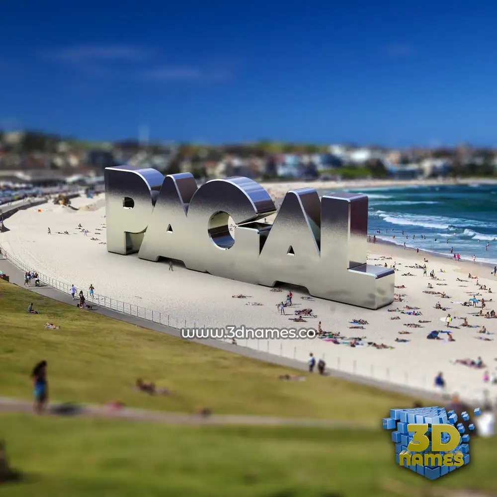 pagal in Bondi Beach style - 3D name wallpaper