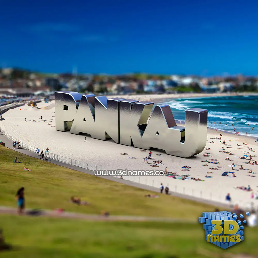 pankaj in Bondi Beach style - 3D name wallpaper