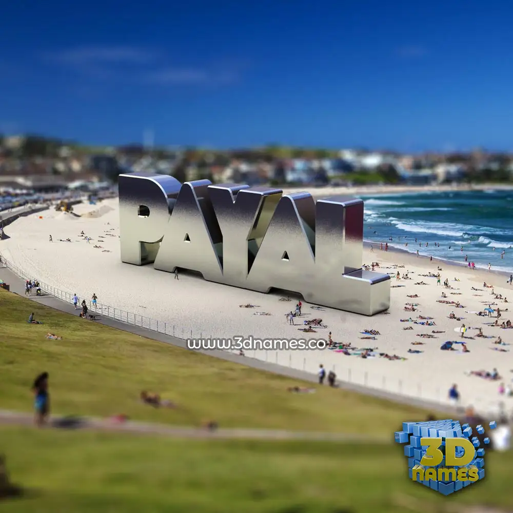payal in Bondi Beach style - 3D name wallpaper
