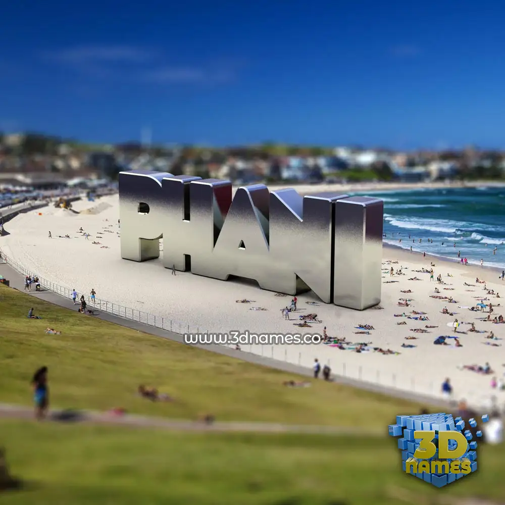 phani in Bondi Beach style - 3D name wallpaper