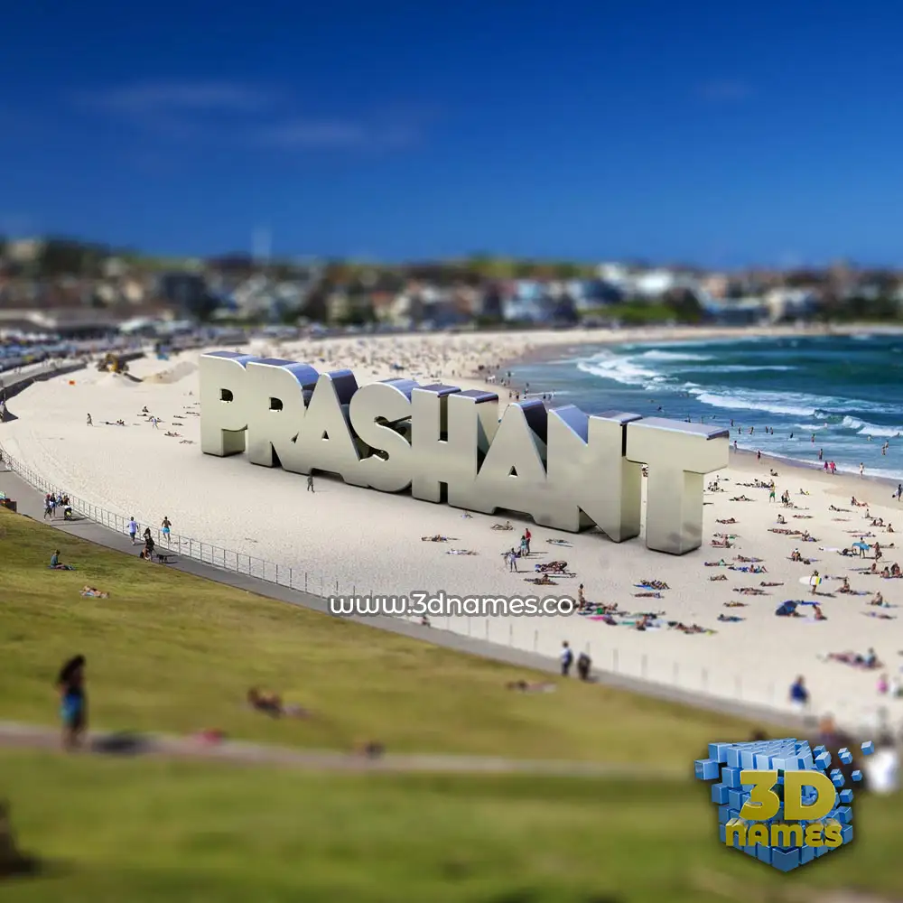 prashant in Bondi Beach style - 3D name wallpaper