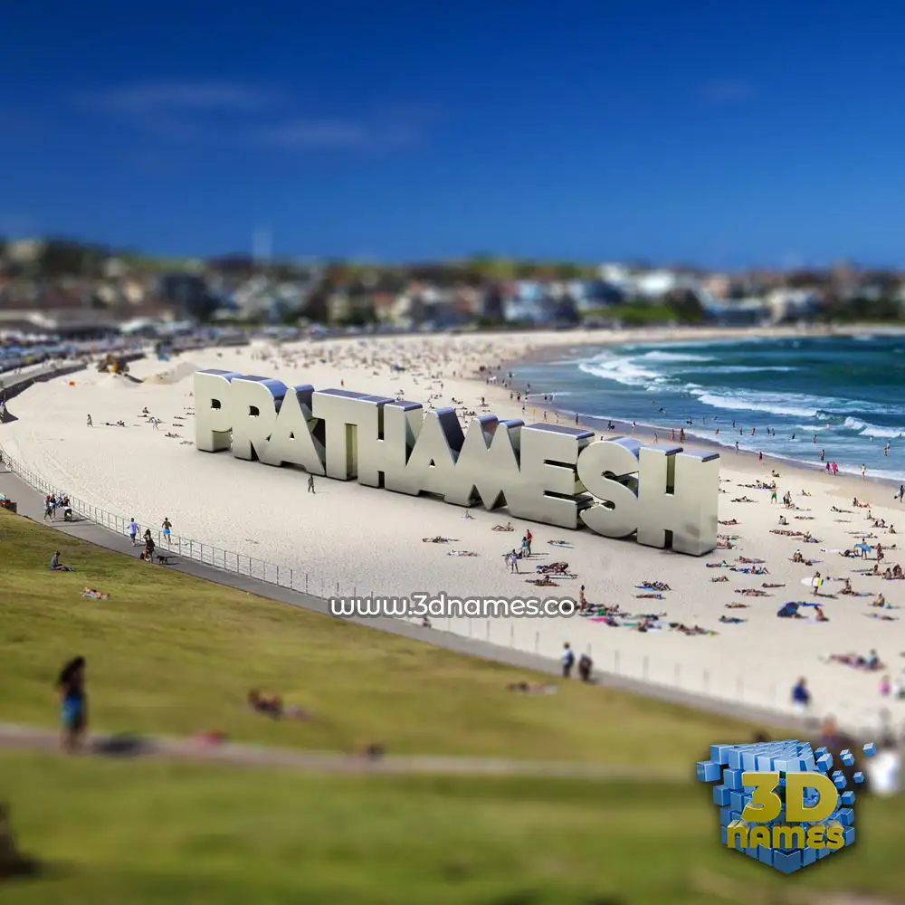 prathamesh in Bondi Beach style - 3D name wallpaper
