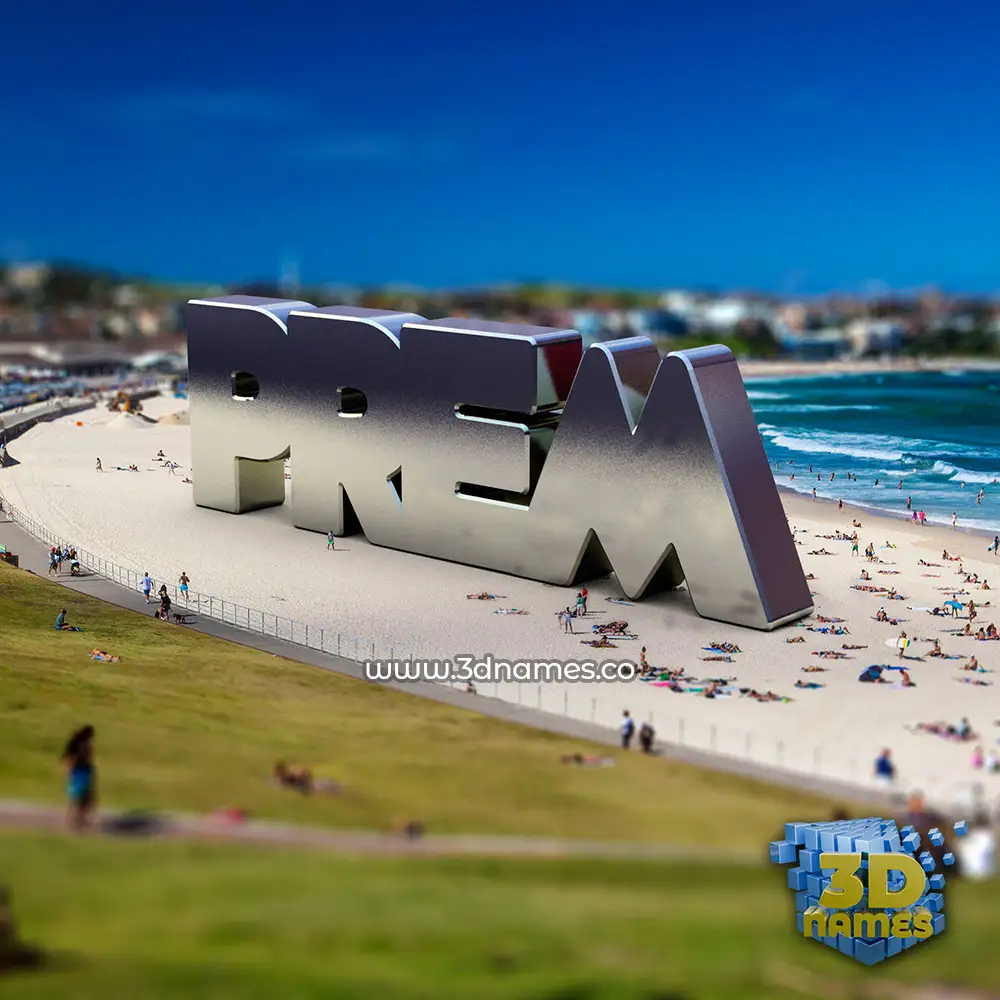 prem in Bondi Beach style - 3D name wallpaper