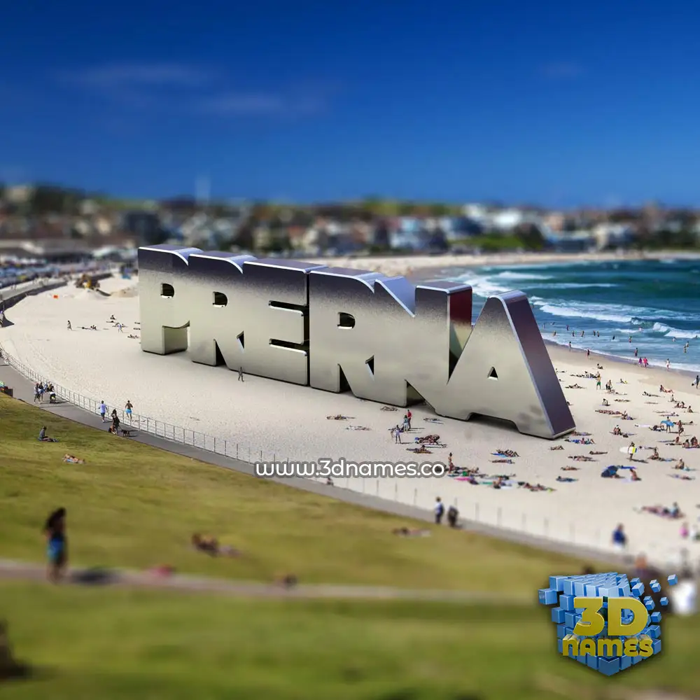 prerna in Bondi Beach style - 3D name wallpaper