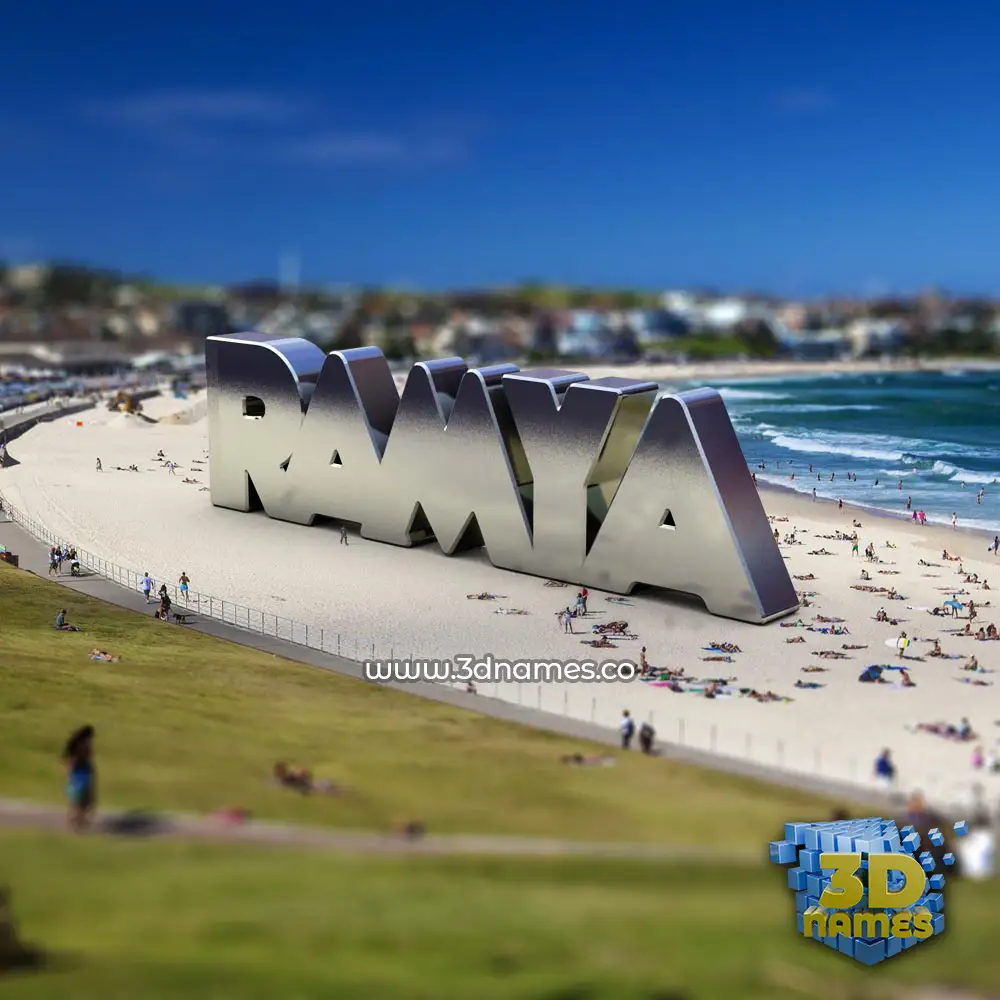 ramya in Bondi Beach style - 3D name wallpaper
