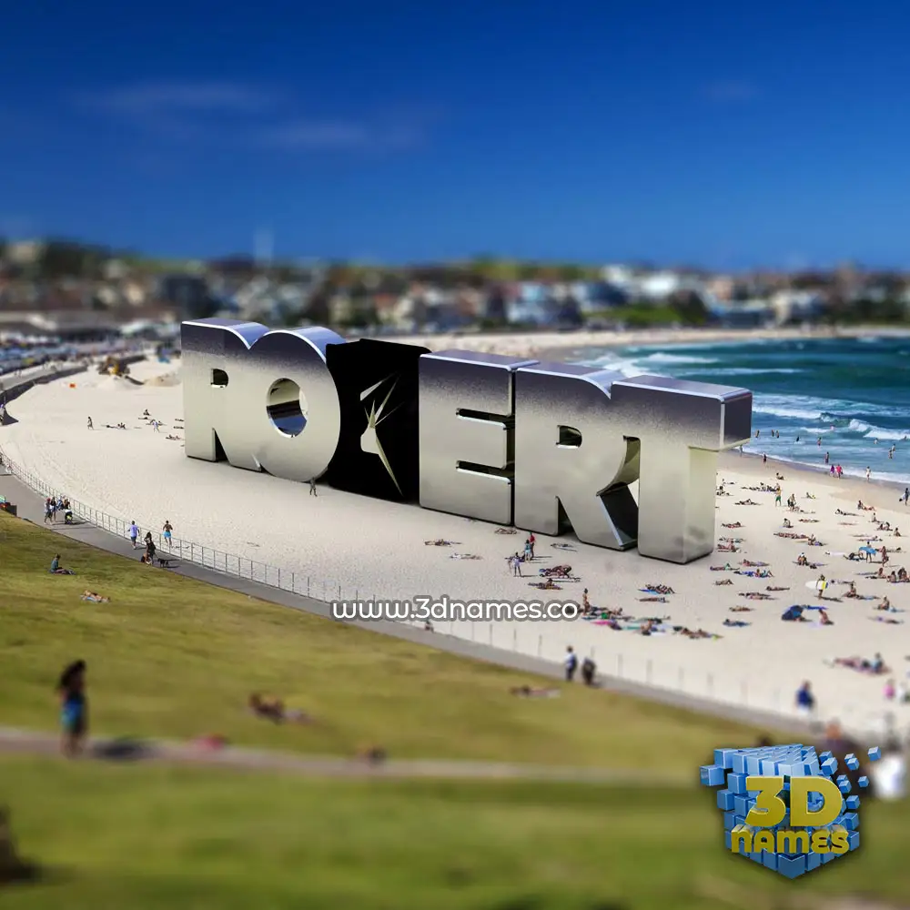 robert in Bondi Beach style - 3D name wallpaper