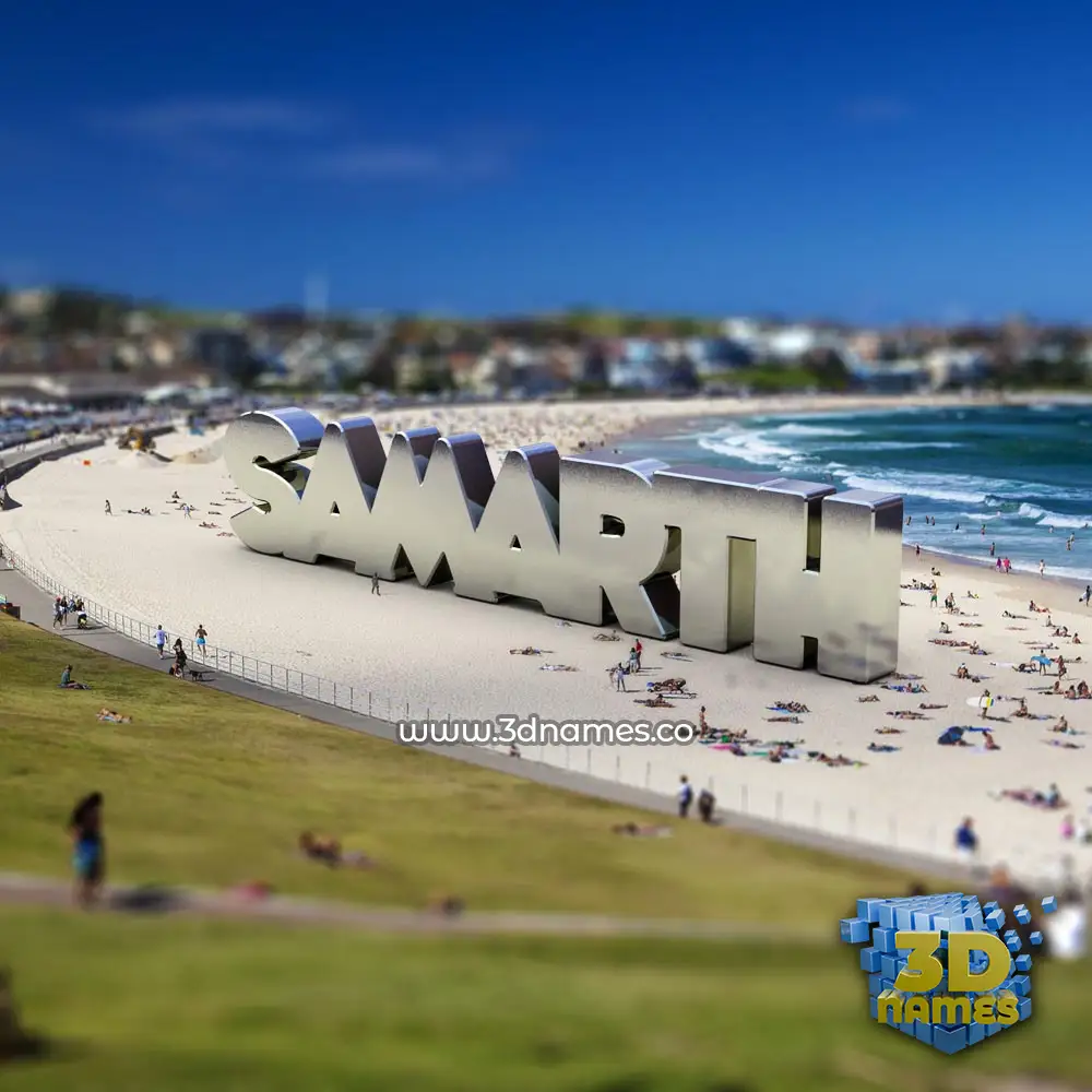 samarth in Bondi Beach style - 3D name wallpaper