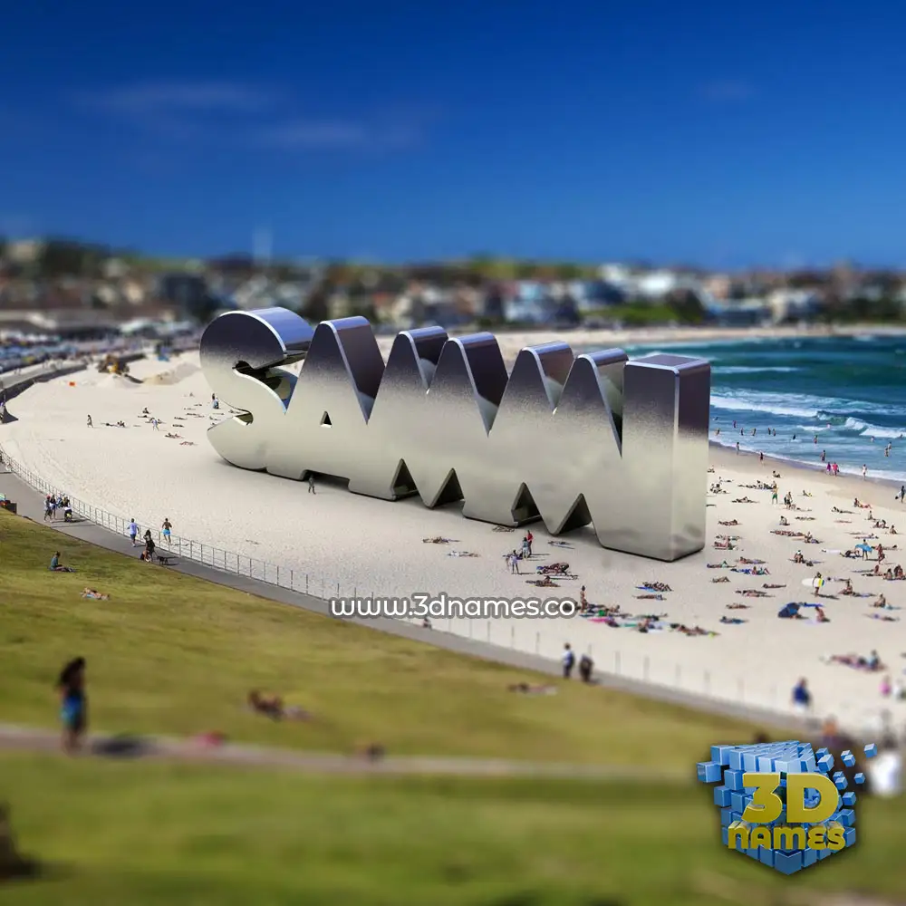 sammi in Bondi Beach style - 3D name wallpaper