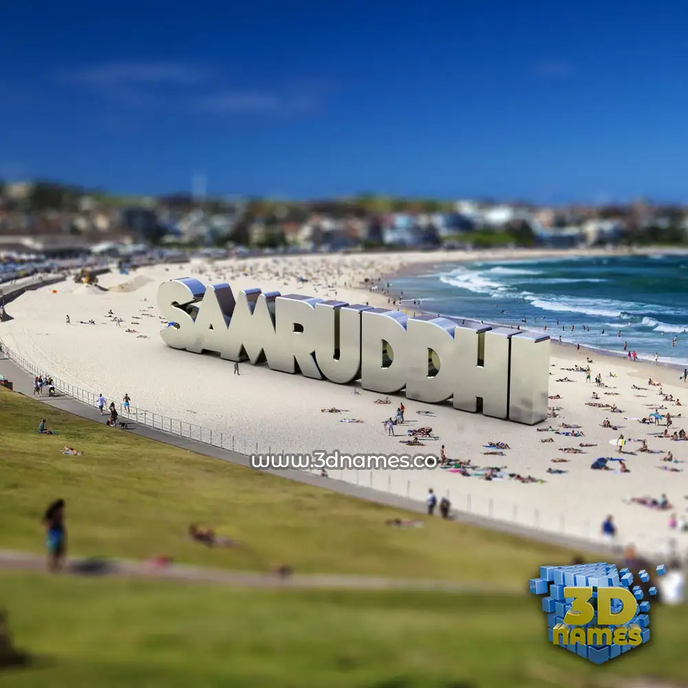 samruddhi in Bondi Beach style - 3D name wallpaper