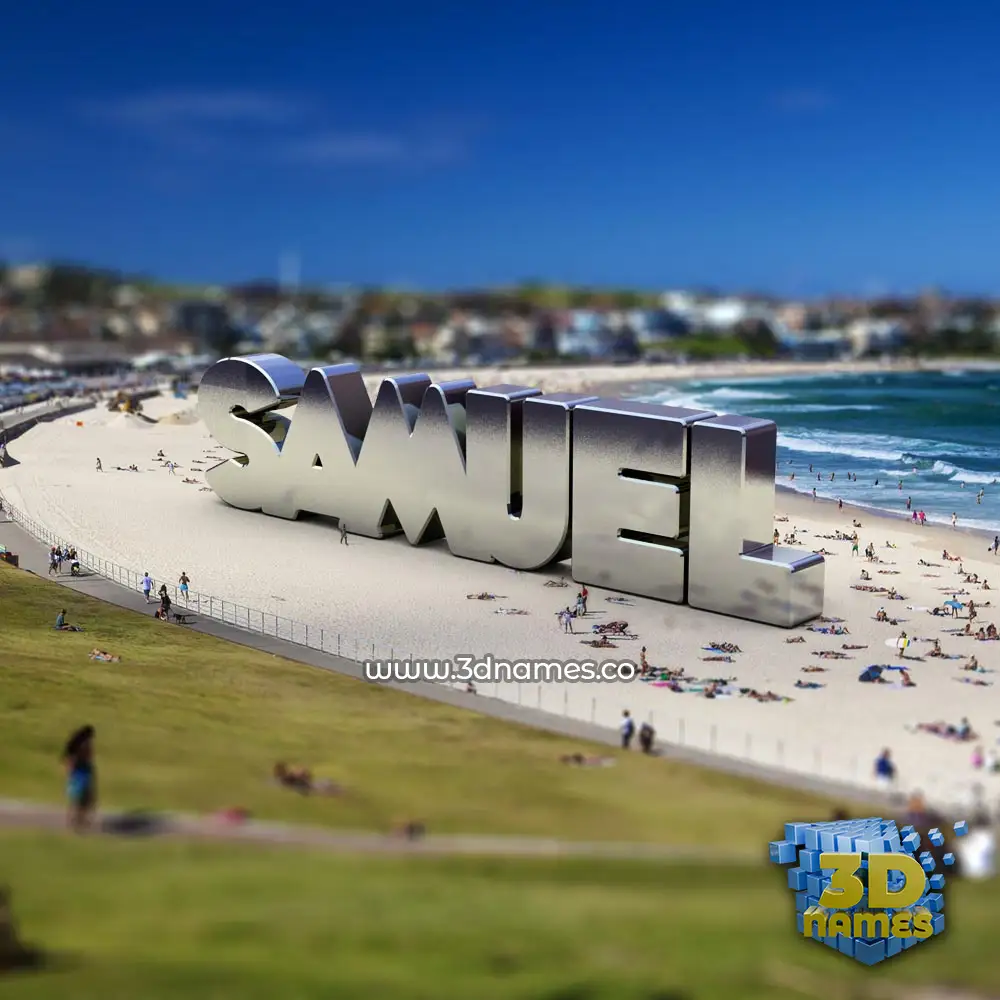 samuel in Bondi Beach style - 3D name wallpaper