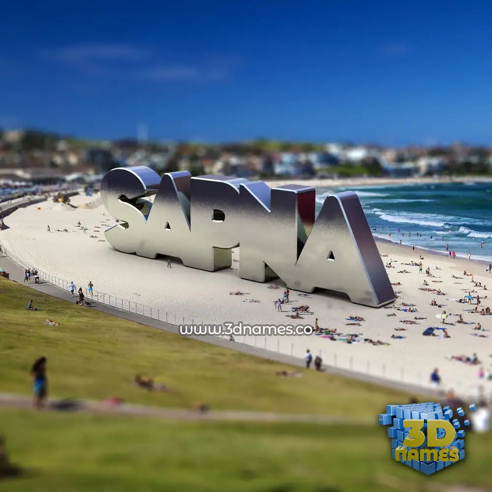 sapna in Bondi Beach style - 3D name wallpaper