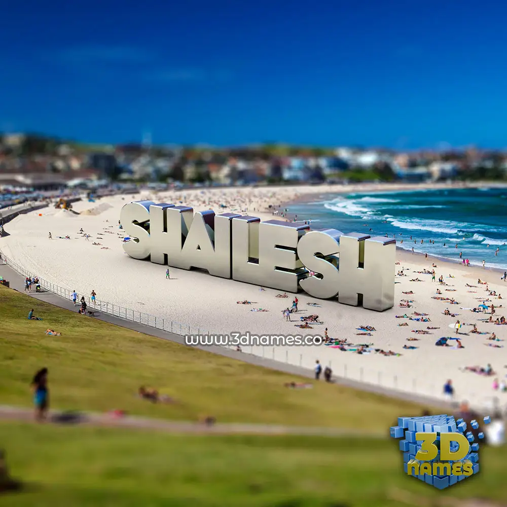 shailesh in Bondi Beach style - 3D name wallpaper