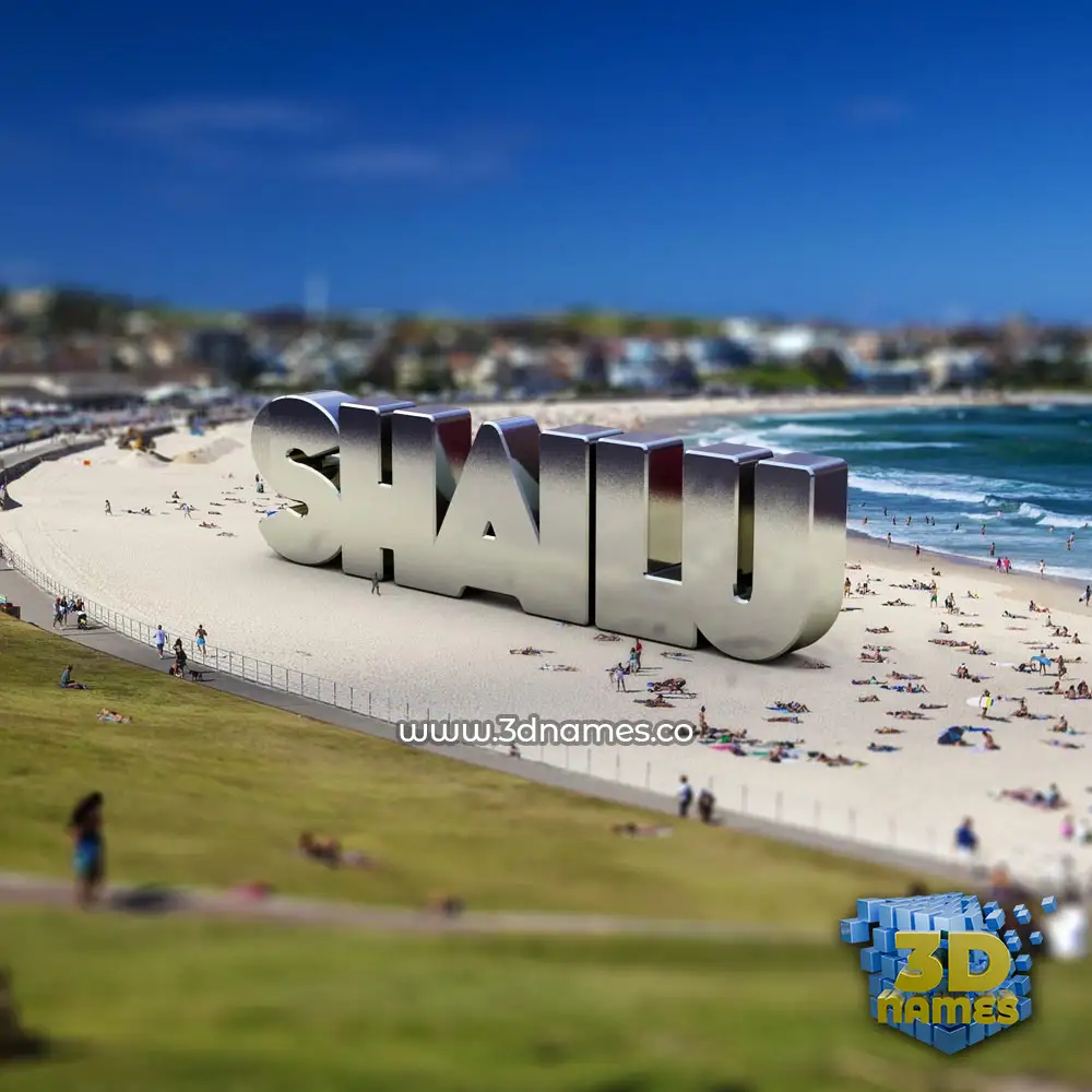 shailu in Bondi Beach style - 3D name wallpaper