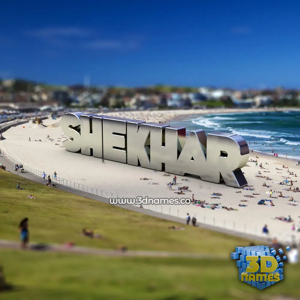 shekhar in Bondi Beach style - 3D name wallpaper
