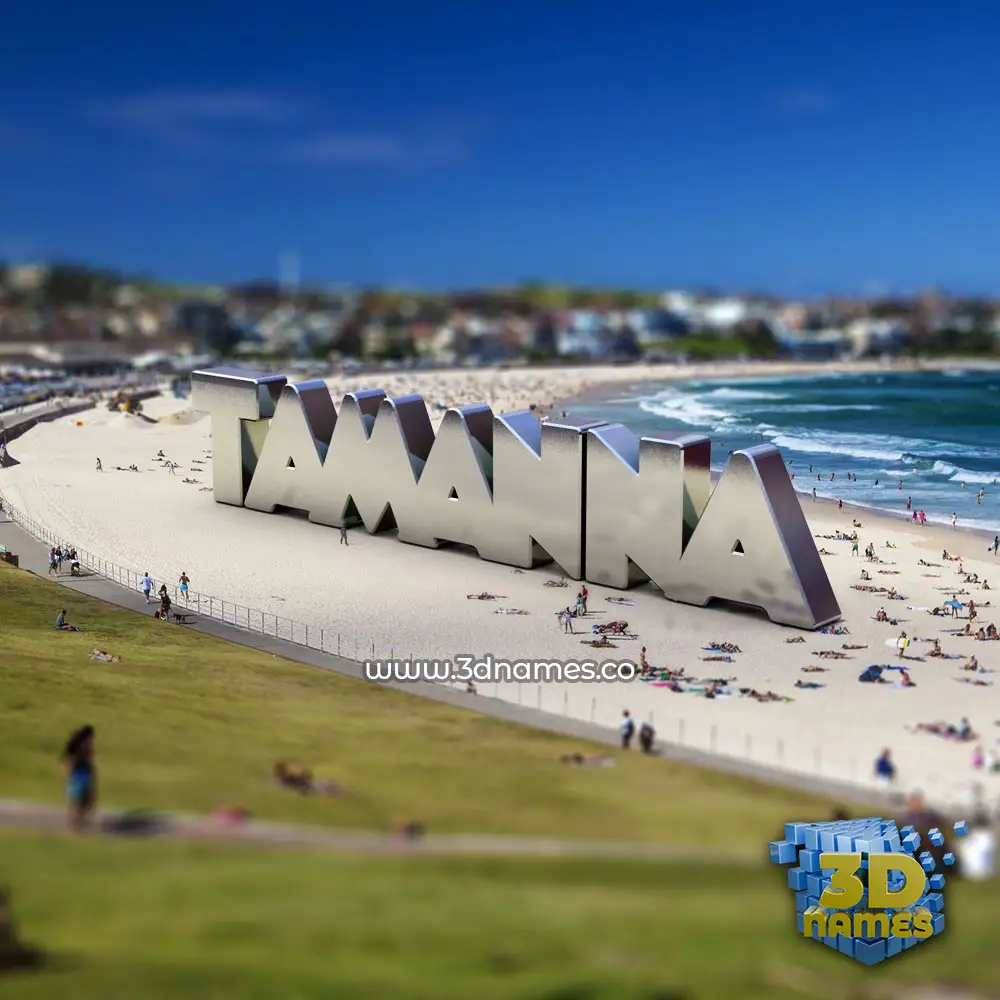 tamanna in Bondi Beach style - 3D name wallpaper