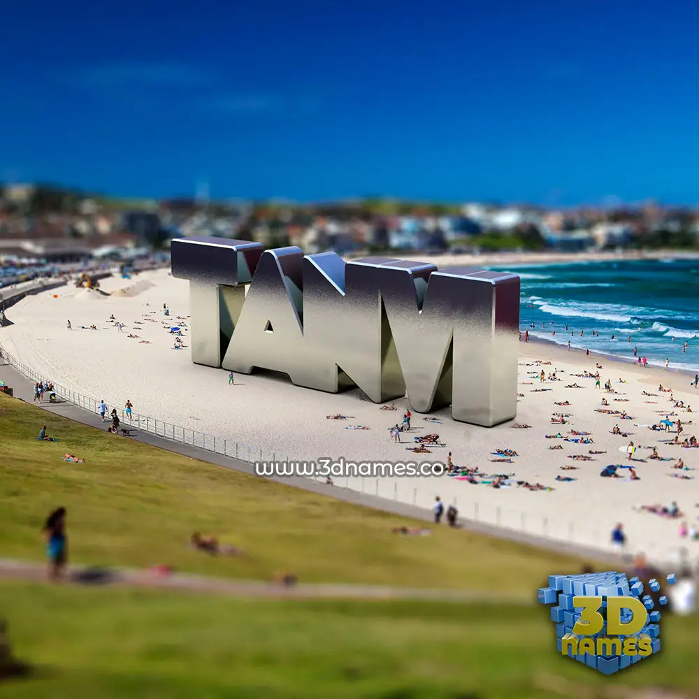 tanvi in Bondi Beach style - 3D name wallpaper