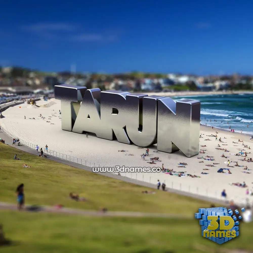 tarun in Bondi Beach style - 3D name wallpaper