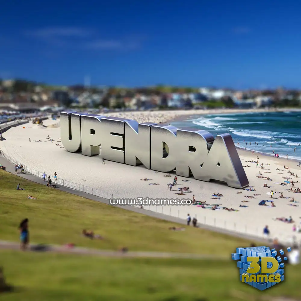 upendra in Bondi Beach style - 3D name wallpaper