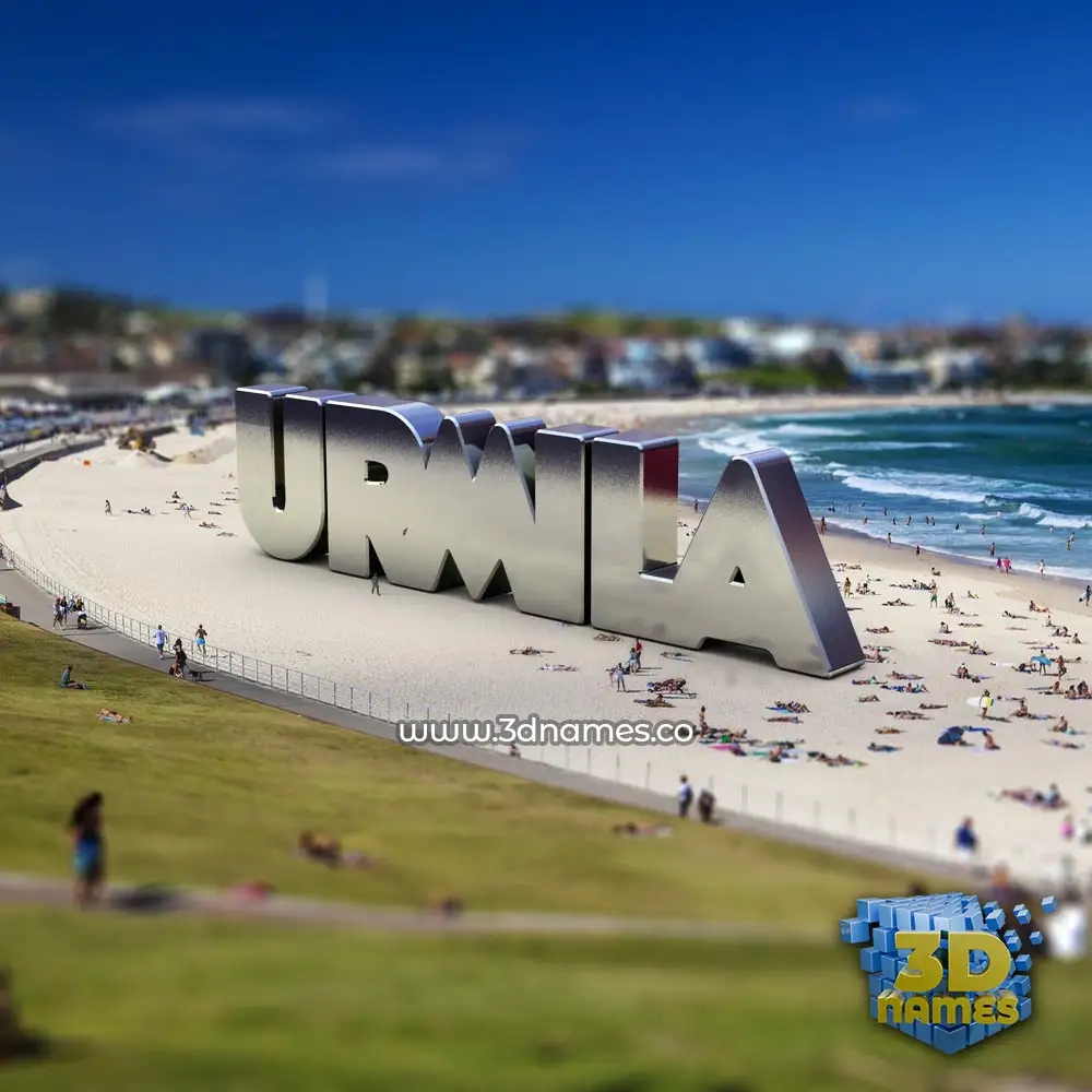 urmila in Bondi Beach style - 3D name wallpaper