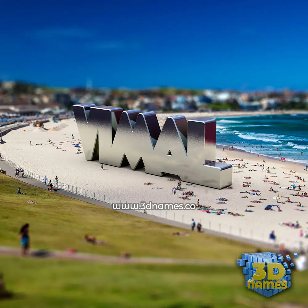 vimal in Bondi Beach style - 3D name wallpaper