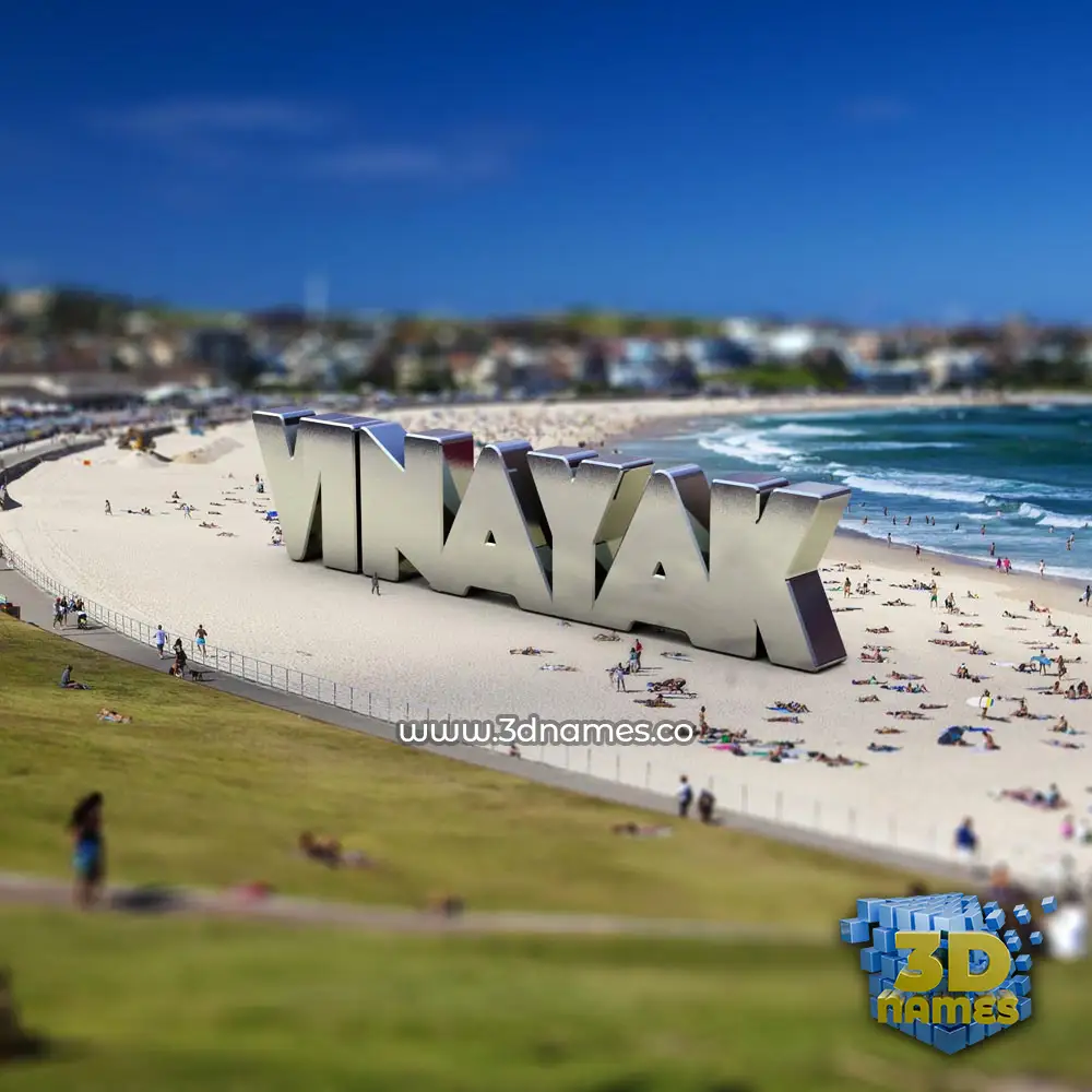 vinayak in Bondi Beach style - 3D name wallpaper