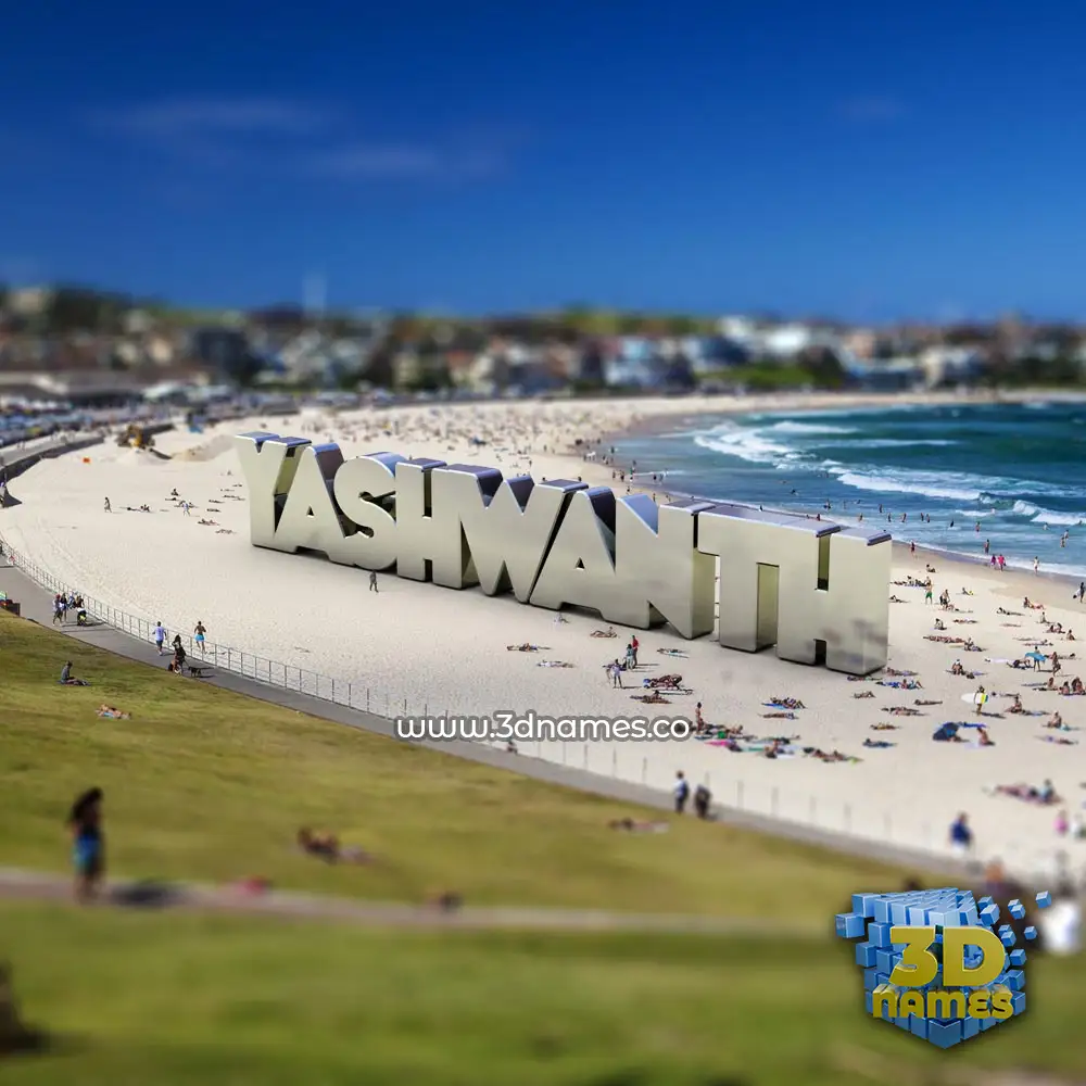 yashwanth in Bondi Beach style - 3D name wallpaper