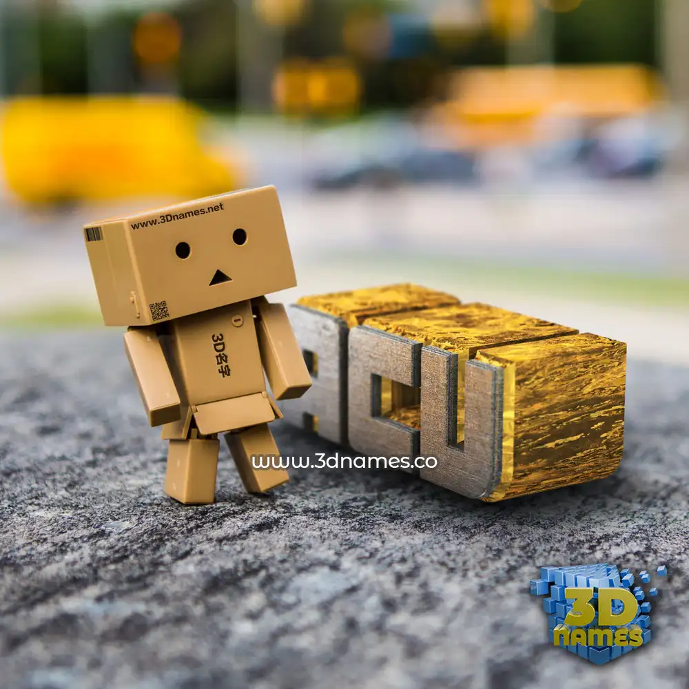 acv in Hello Danbo style - 3D name wallpaper