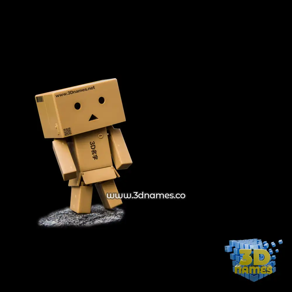 afshi in Hello Danbo style - 3D name wallpaper