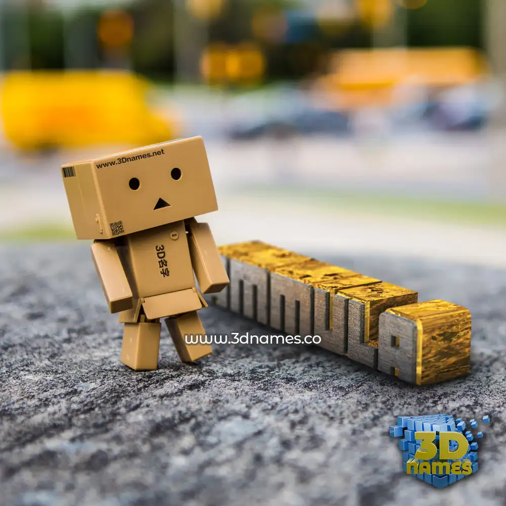 ammula in Hello Danbo style - 3D name wallpaper