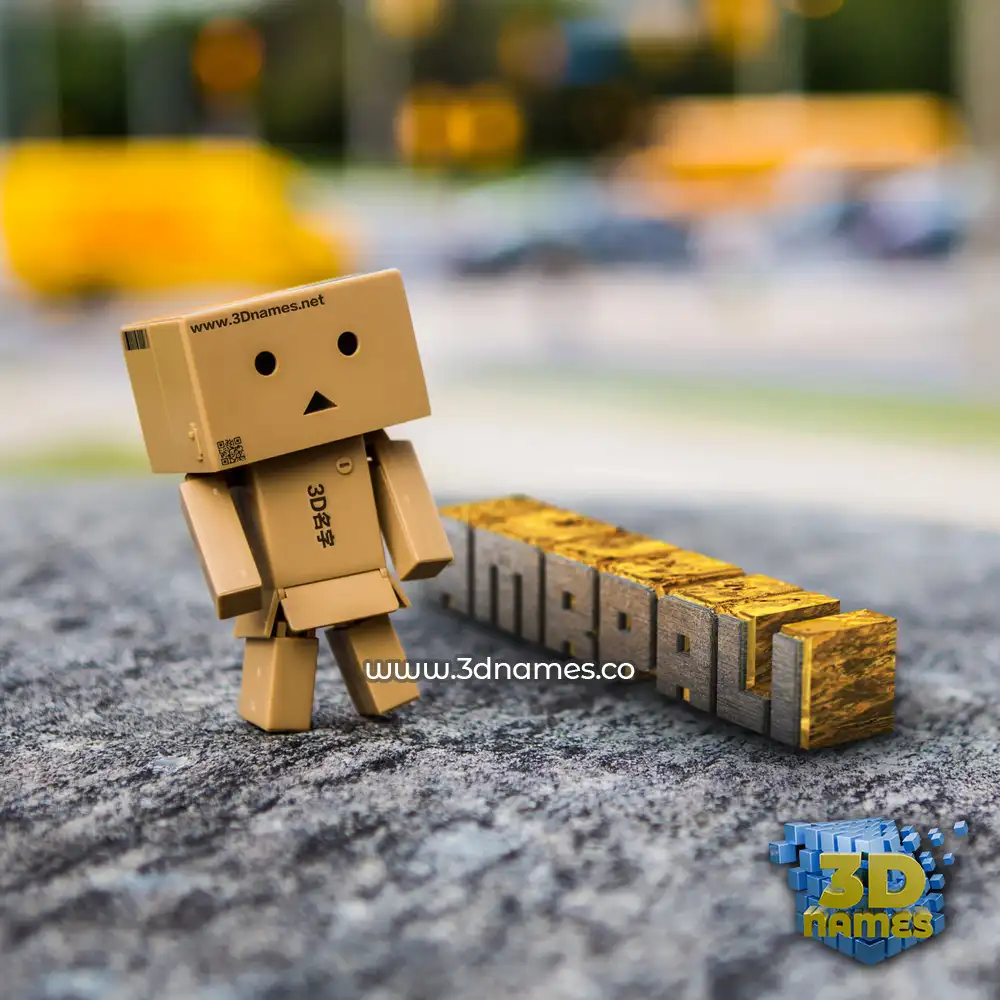 amrpali in Hello Danbo style - 3D name wallpaper