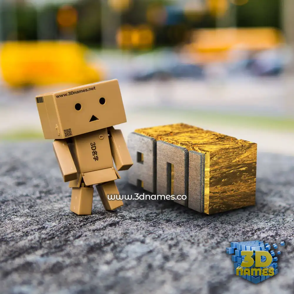 ani in Hello Danbo style - 3D name wallpaper