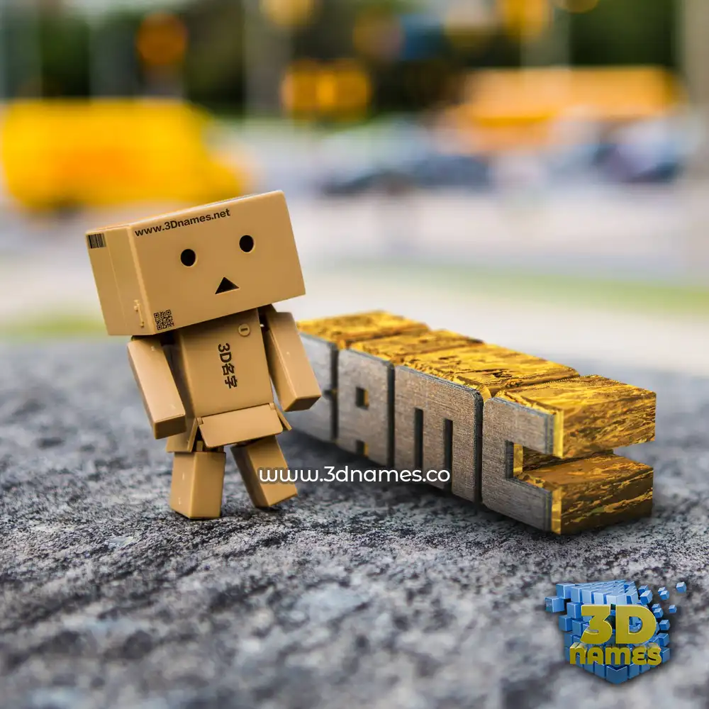 bamc in Hello Danbo style - 3D name wallpaper