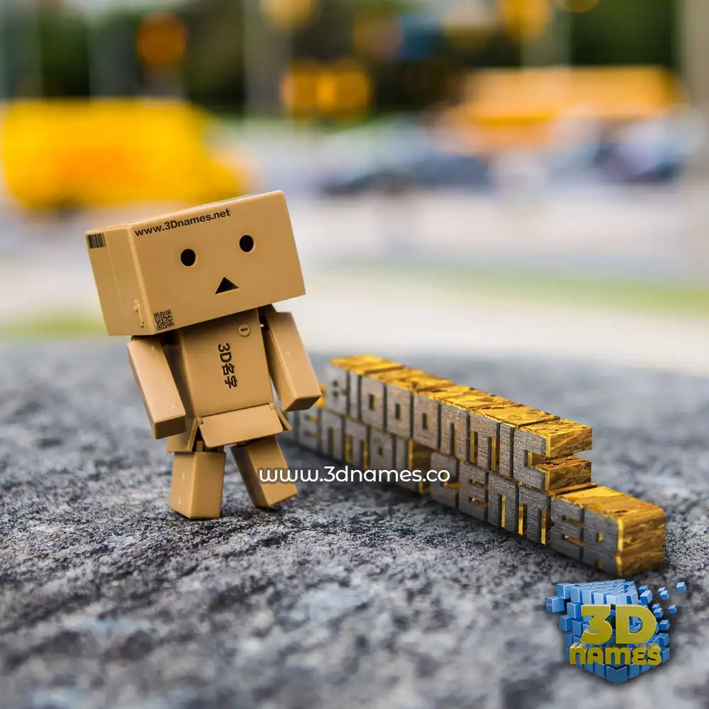 biodontic dental center in Hello Danbo style - 3D name wallpaper