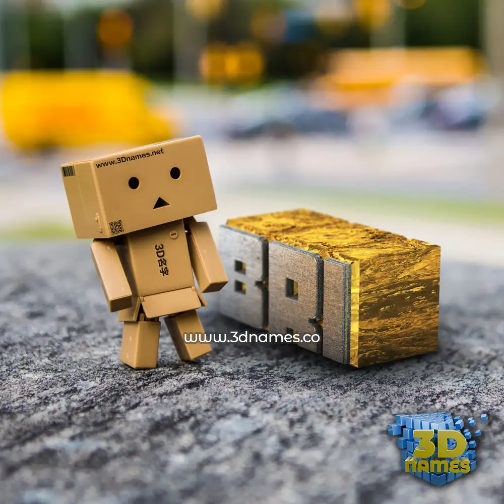 bri in Hello Danbo style - 3D name wallpaper