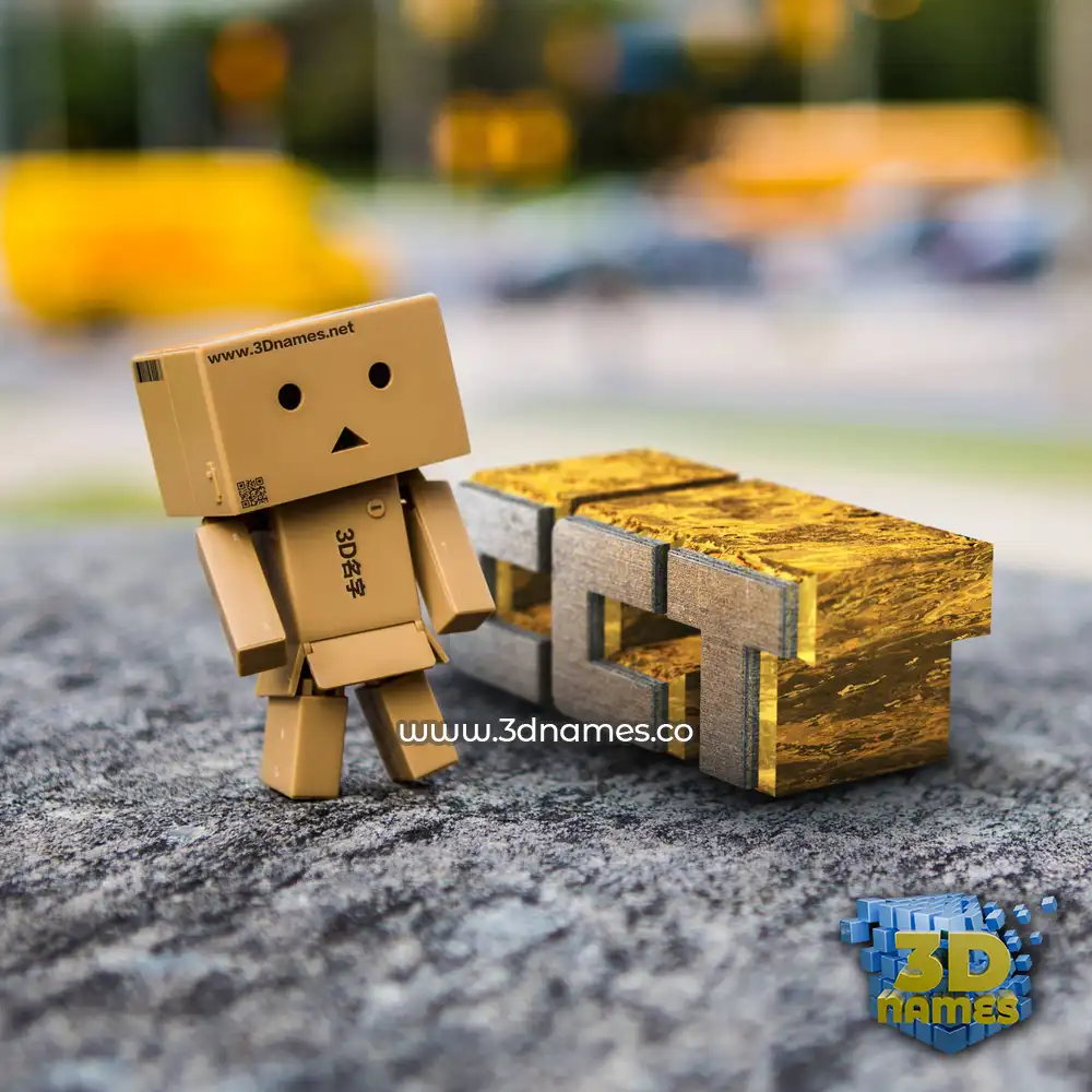 cct in Hello Danbo style - 3D name wallpaper