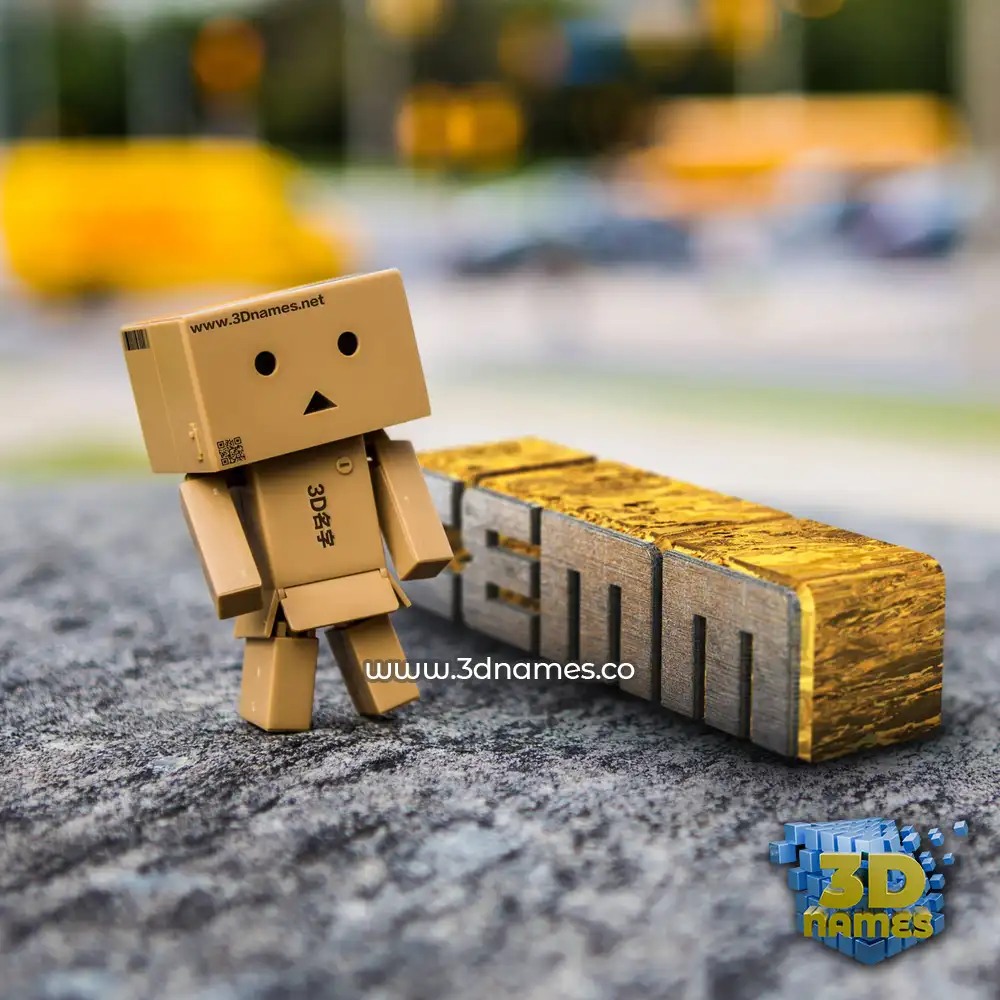 cemm in Hello Danbo style - 3D name wallpaper