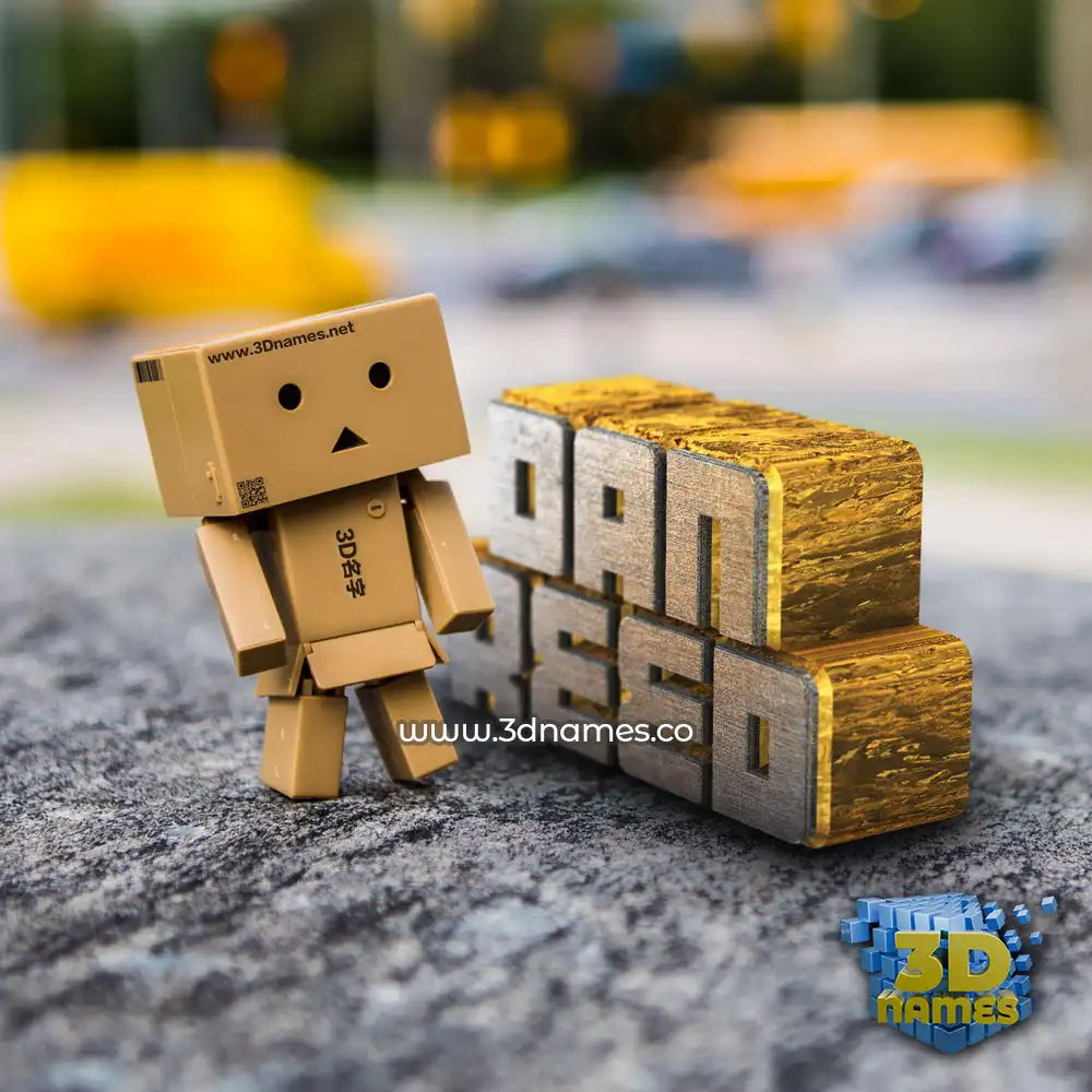 dan reed in Hello Danbo style - 3D name wallpaper