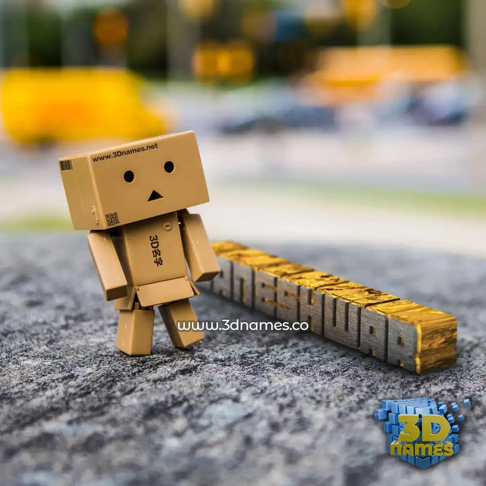 daneshwar in Hello Danbo style - 3D name wallpaper