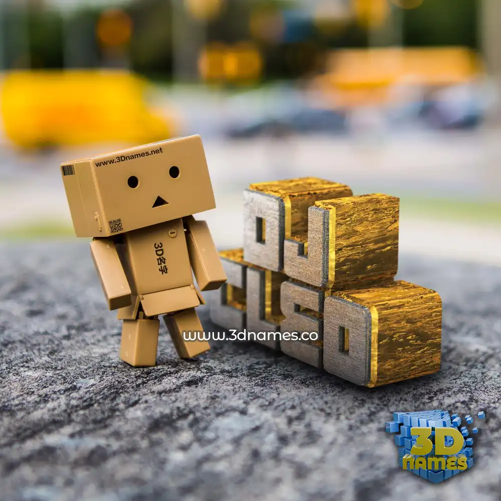dj cleo in Hello Danbo style - 3D name wallpaper