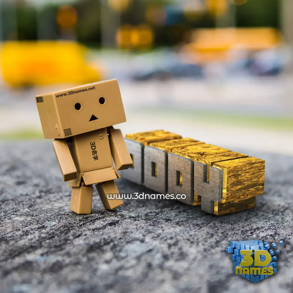 dody in Hello Danbo style - 3D name wallpaper