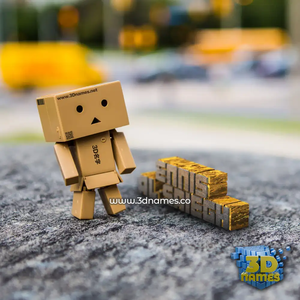 ennis al-saiegh in Hello Danbo style - 3D name wallpaper