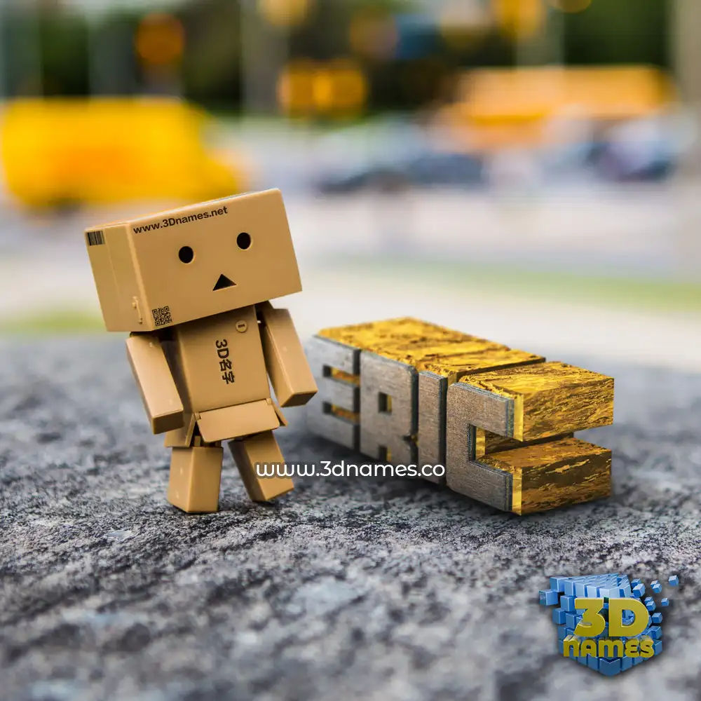 eric in Hello Danbo style - 3D name wallpaper